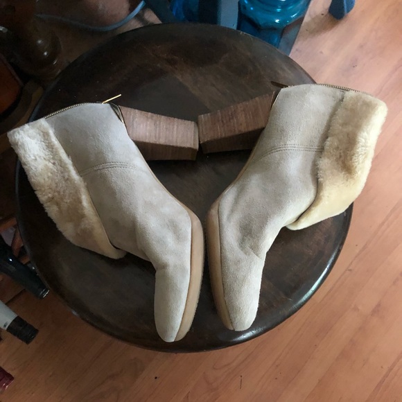 Anthropologie Strena Germacario Fur Trim Booties 🥳HOST PICK🥳 - Picture 5 of 11